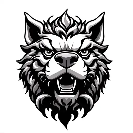 Traditional Foo Dog Head