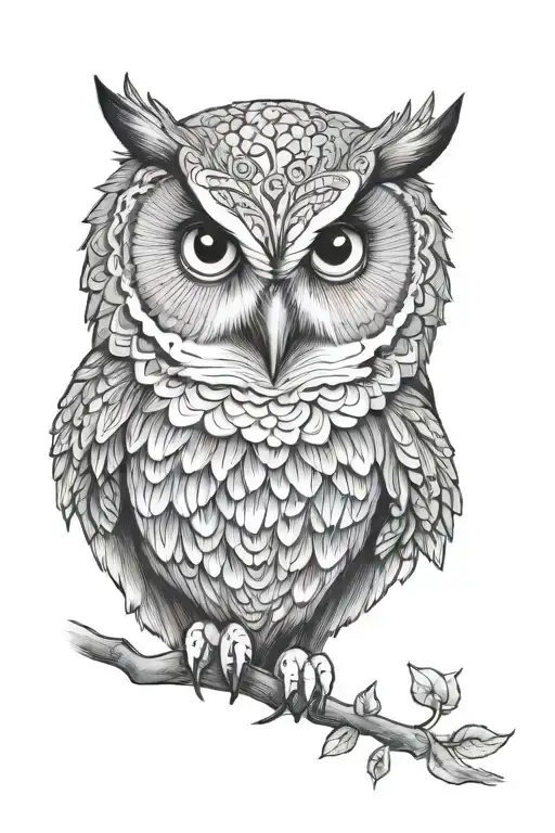 Owl Face With Mandela