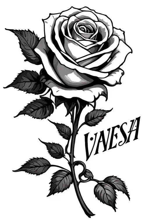 Rose And Name Vanessa