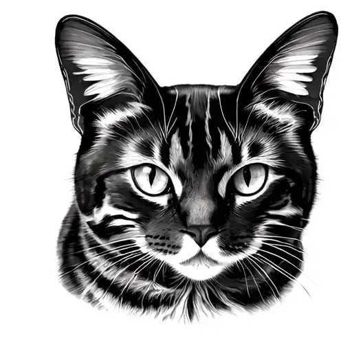 Bengal Cat With Butterfly