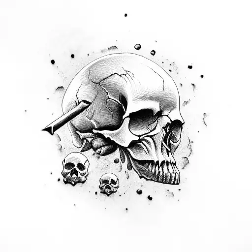 Skull With Devl
