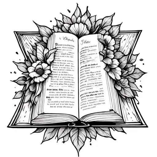 Bible Girly Tattoo Design