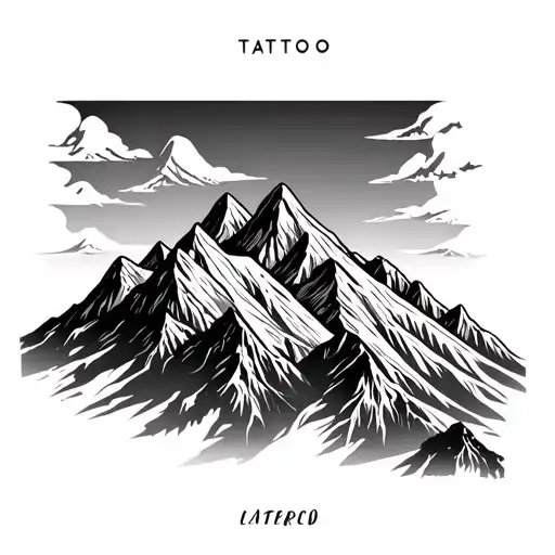 Map And Mountain Range