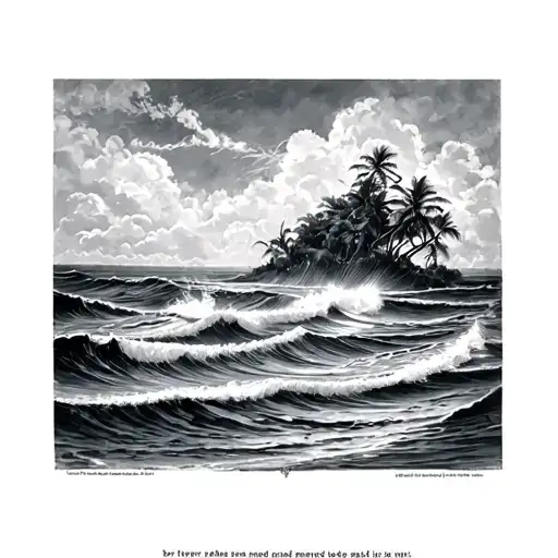 Tattoo On Back Or Quad Or Rib With Ocean Nature Brother Passed Away Memorial