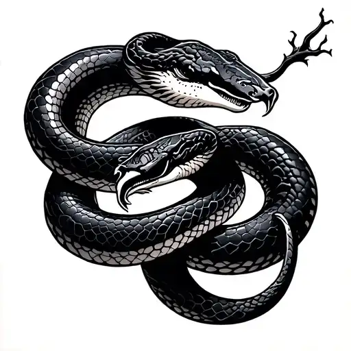 Wrist Tattoo And Snake Rotation