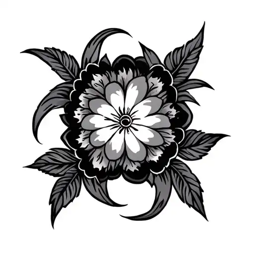 Simple Filipino Leg Tattoo Design Incorporating Elements