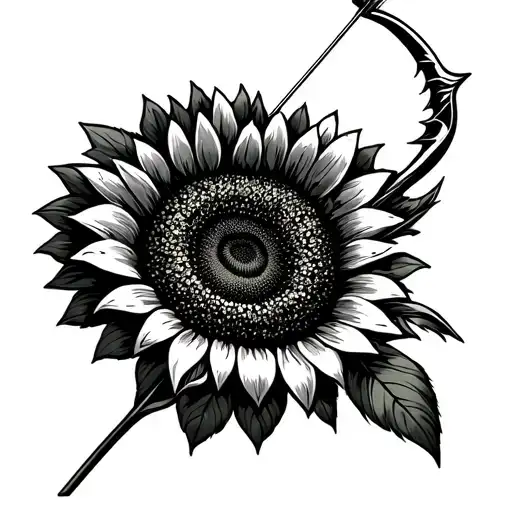 Sagittarius Archer Sunflower