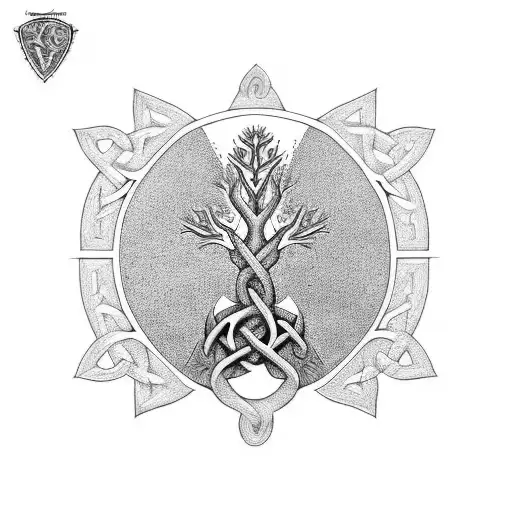 Celtic Tree Half Sleeve