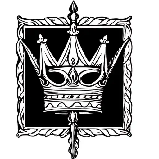 Dutch Crown Virgo Zodiac Sign Glyph