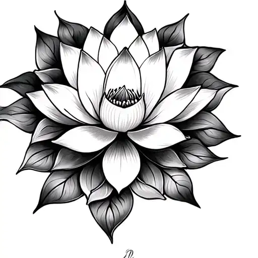 Mandala Et Lotus Flower
