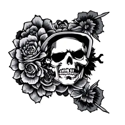 Car Part And Yakuza Tattoo Design