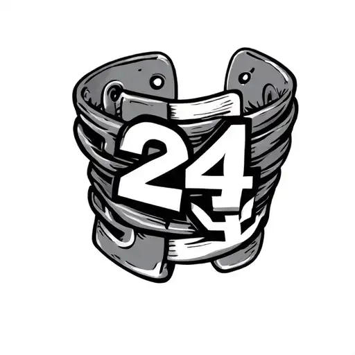 Arm Bracelet With The Numbers 224 Incorporated