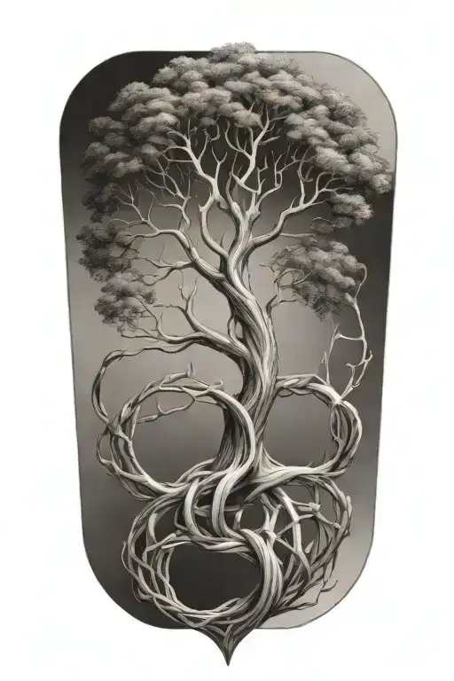 Helix Intertwined Life Tree