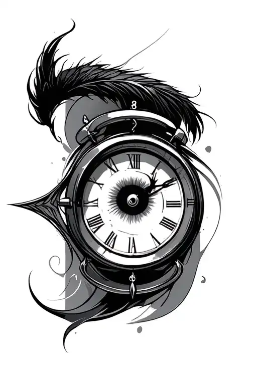 Eye Clock Hand Tatti