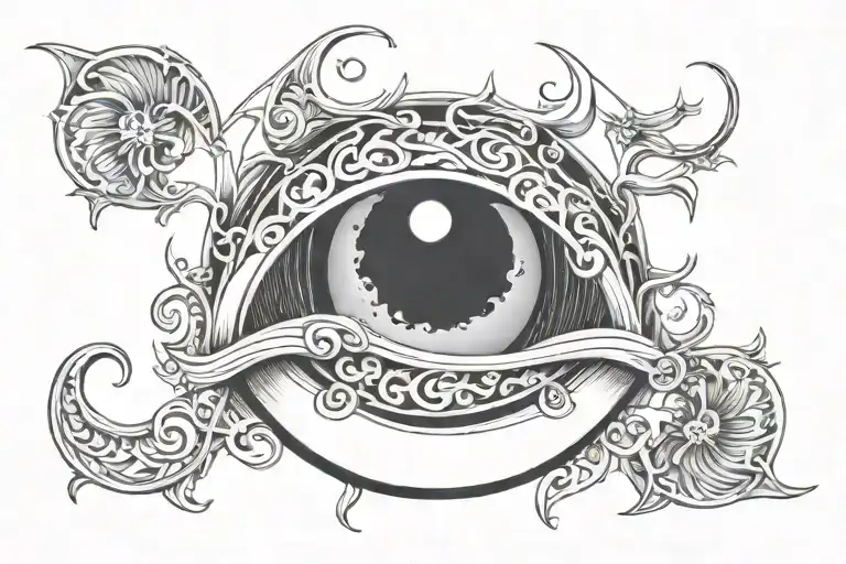 J A With A Crescent Moon