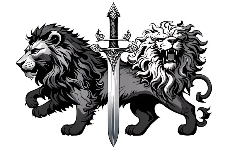 Zulfiqar Sword With Lion