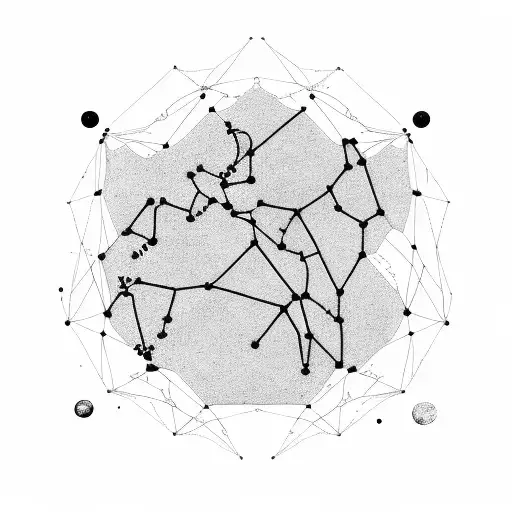 A Constellation Of Dog Constellations Forming A Rock Band On A Planet