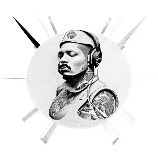 A Tattoo Inspired By Iconic Album Covers In Rock And Rap Music