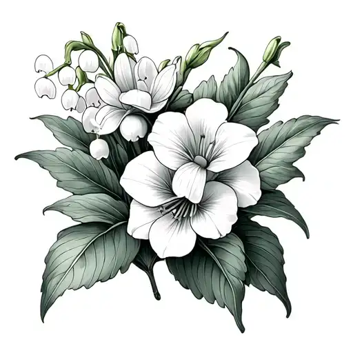 Lily Of The Valley And Primrose