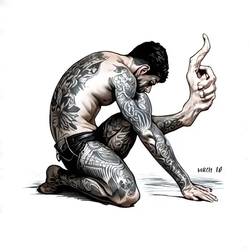 Date Of Birth In Writing Man On Knees