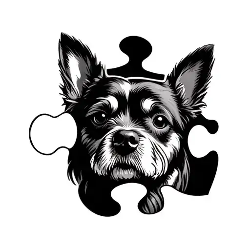 Dog Shaped Puzzle Piece