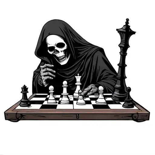 Grim Reaper Chess Board