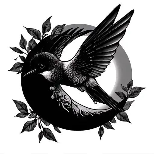 Waning Crescent Waxing Crescent Humming Bird