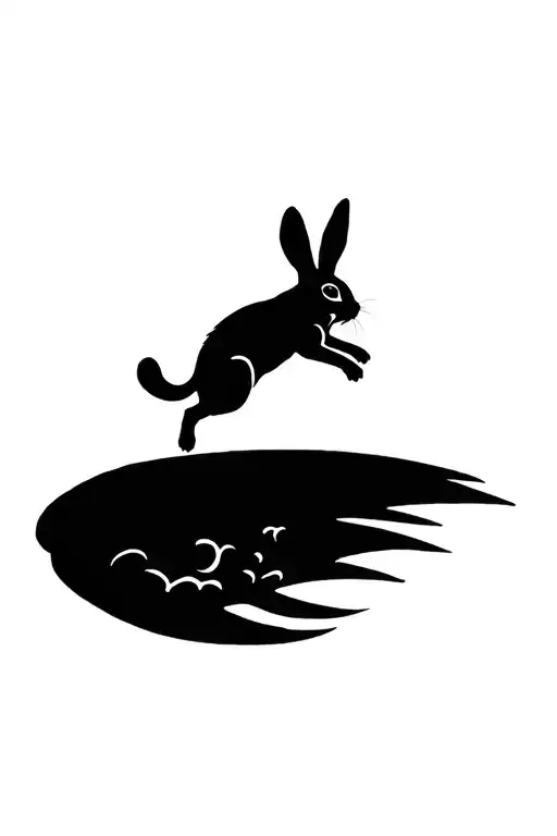 Rabbit Jumping Over