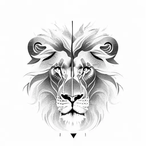 Shoulder Piece Of Lion And Clock