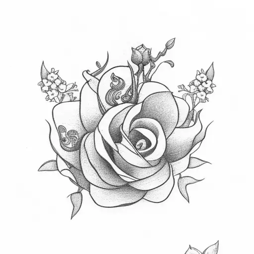 Jasmine Flowers And Dagger