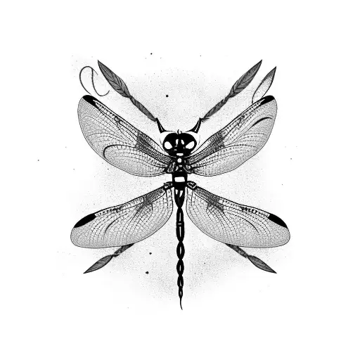 A Dragonfly Perched On A Basketball Hoop