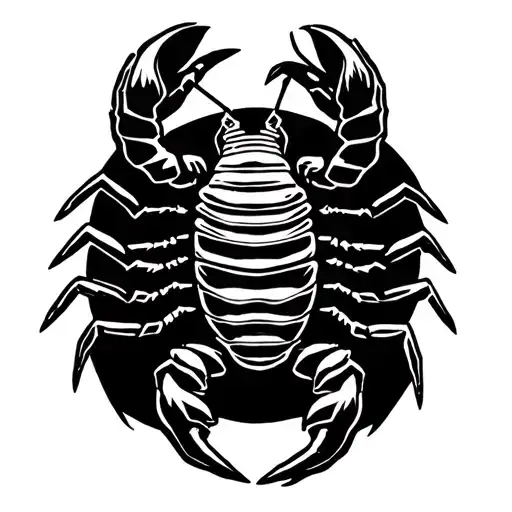 Artemis And A Scorpion With The Scorpion Being Used As The Arrow Tattoo Stencil