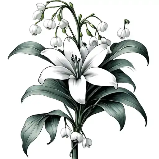 Lily Of The Valley And Stem