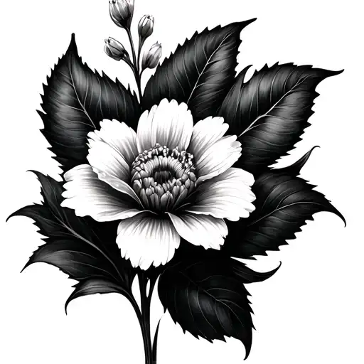 Flowers With Stem Fine Line Beautiful