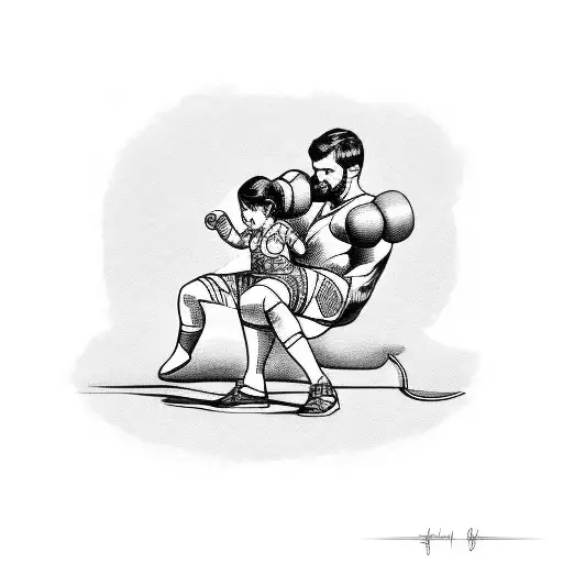 Weightlifter Lifting My Daughter