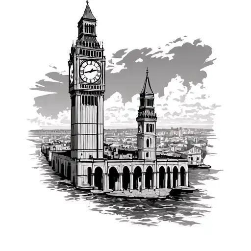 Izmir Clock Tower Surrounded