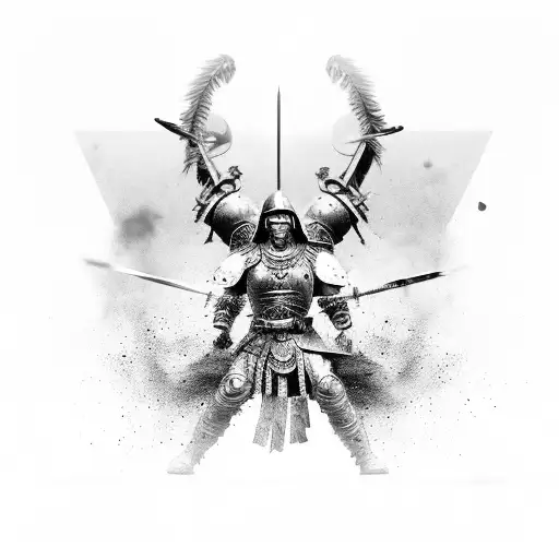 Warrior In Battle Field