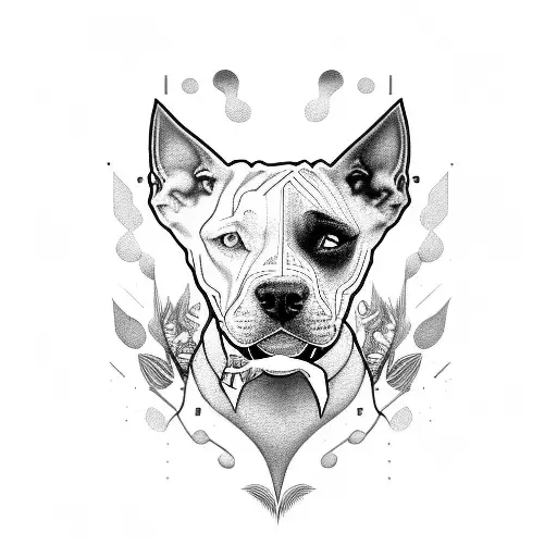 White Pitbull With Brown Patch Over Eye