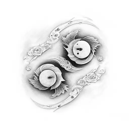 Rose Yin And Yang Time Is Money