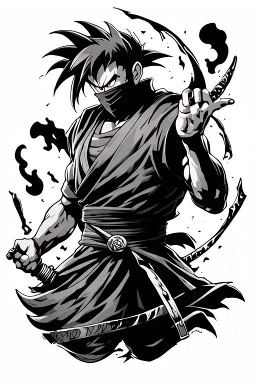 Full Sleeve Anime Heroes Dragonball Ninja Scroll Akira Arcane