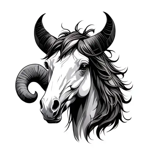 Aries With A Magestic Horse Head