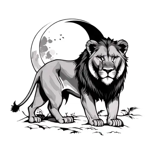 Lioness Moon Shining