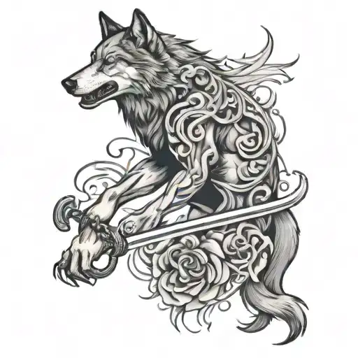 Wolf With A Scythe Body