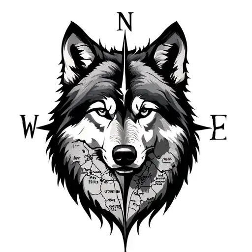 Wolf Compass With Map