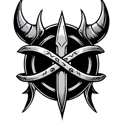 Viking Symbol With Rings