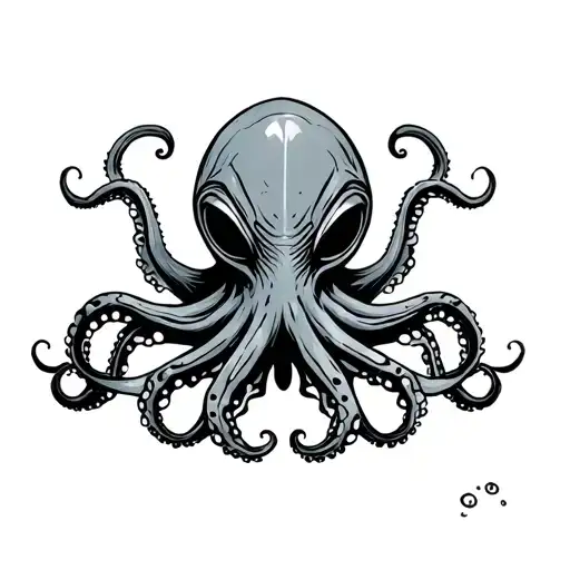 Alien Octopus From Front