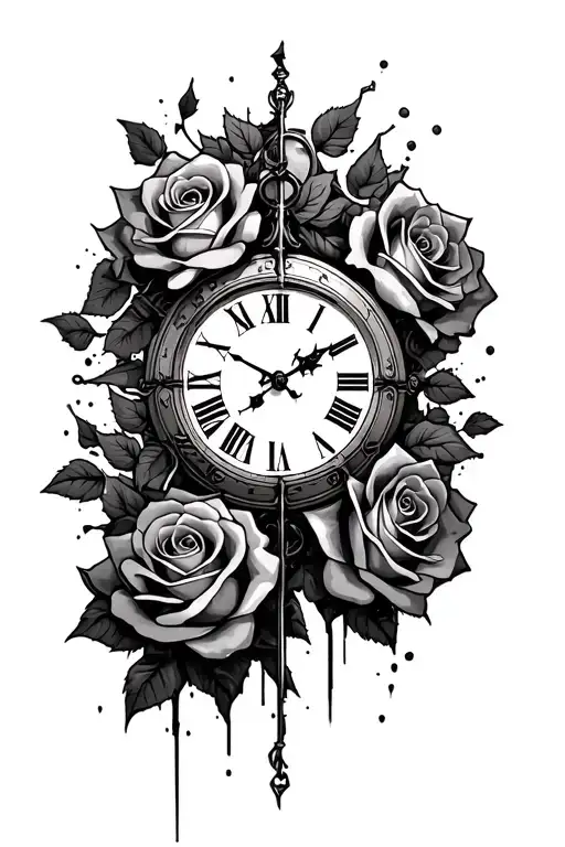 Roses Death Broke Clock