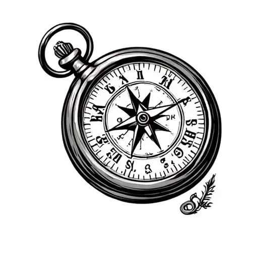 Compass And Pocketwatch