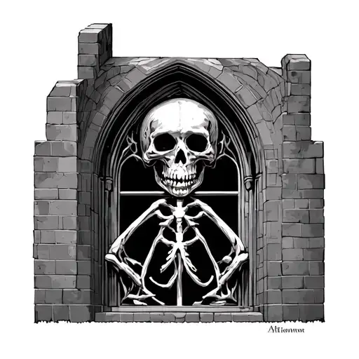 Skeleton Church Window