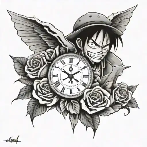 Rose Time Piece Luffy